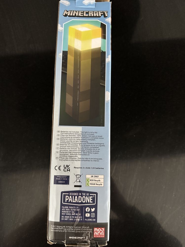 Lampka MINECRAFT pochodnia TORCH Paladone