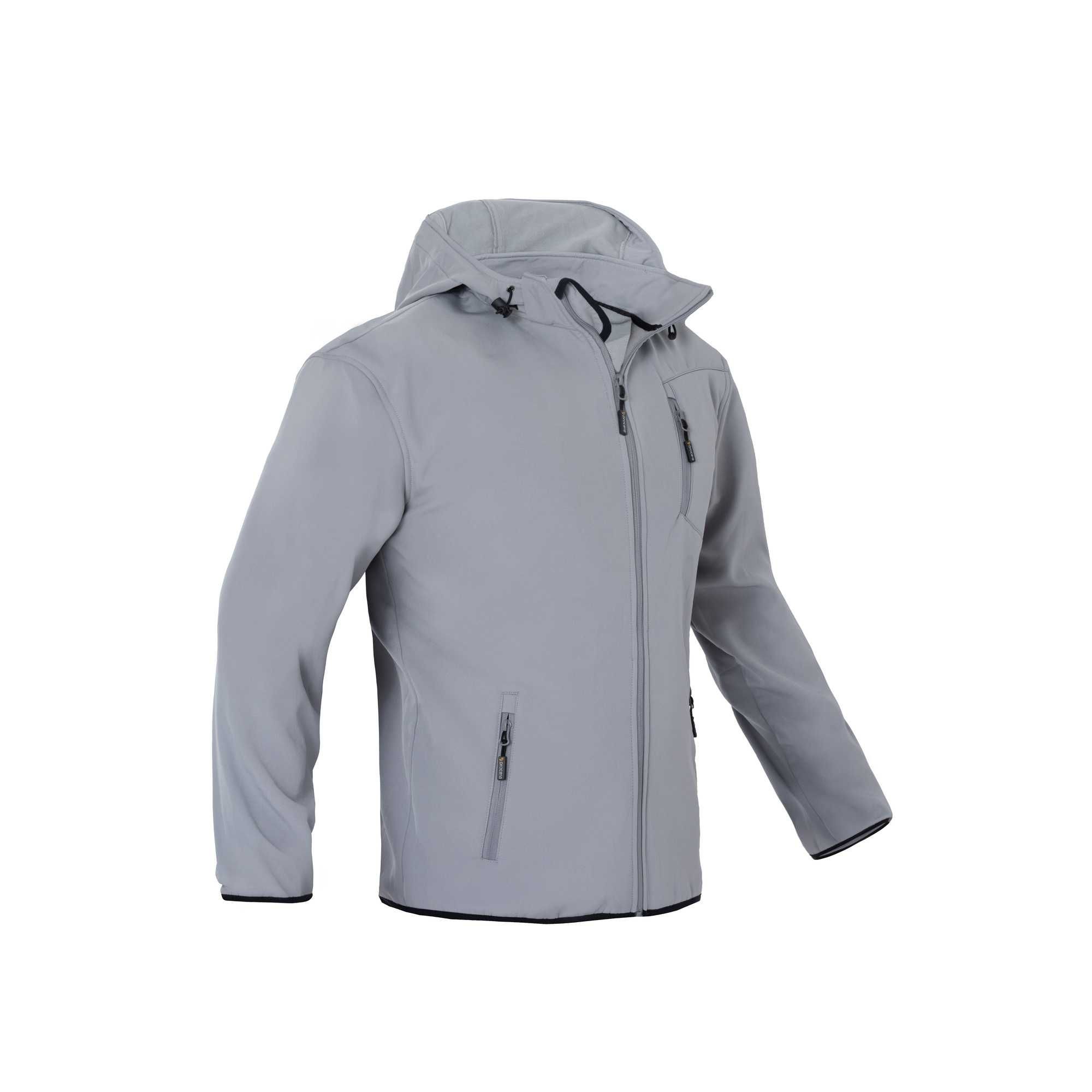 Kurtka SOFTSHELL z Kapturem Przeciwdeszczowa Nieocieplana rozmiar L