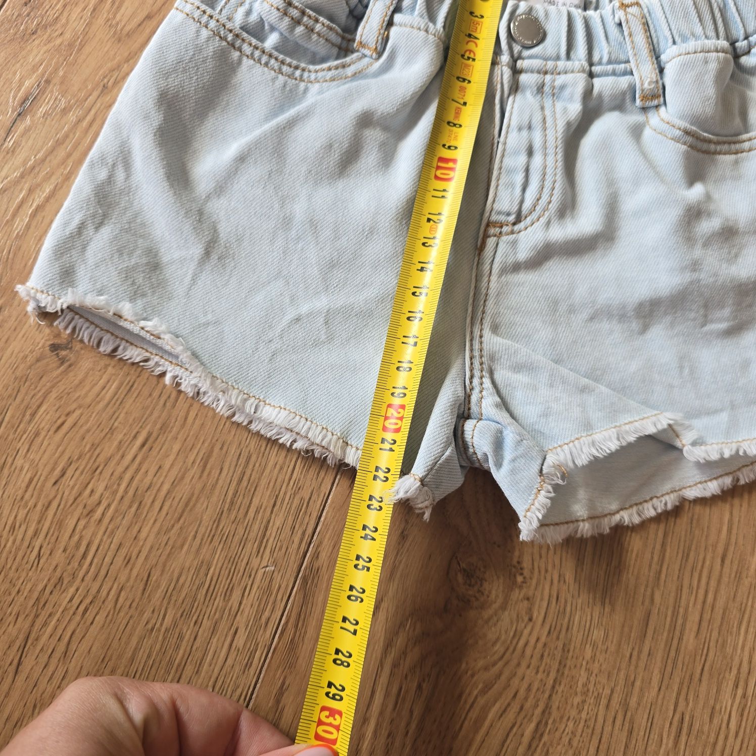 Krótkie spodenki Zara 92 dżinsowe jeans bawełna cotton