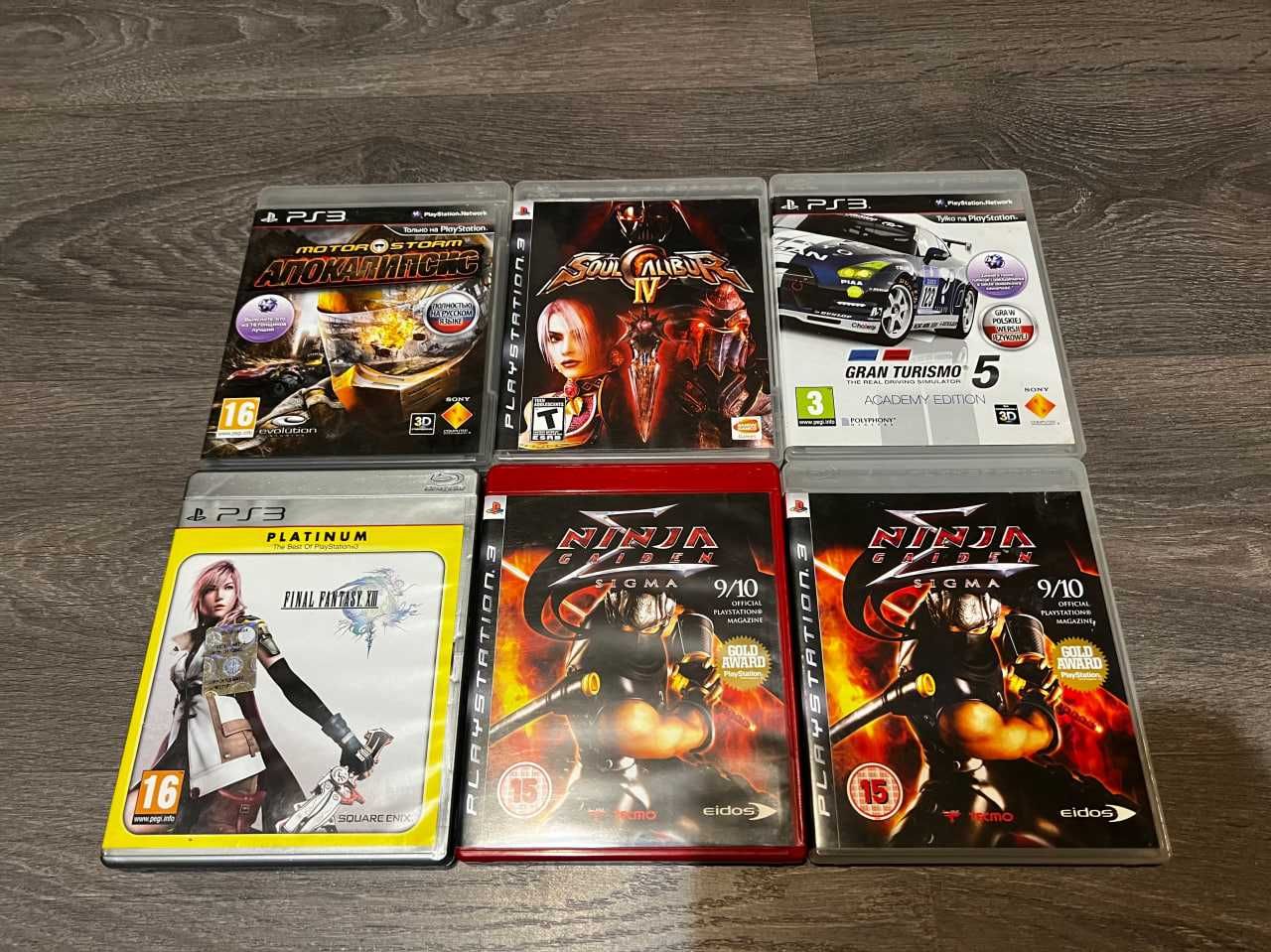 Колекція для PS3-PS4, Ninja Gaiden, Motorstorm, Project Cars