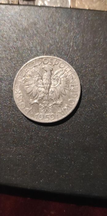Moneta PRL 5 zł Rybak 1959r