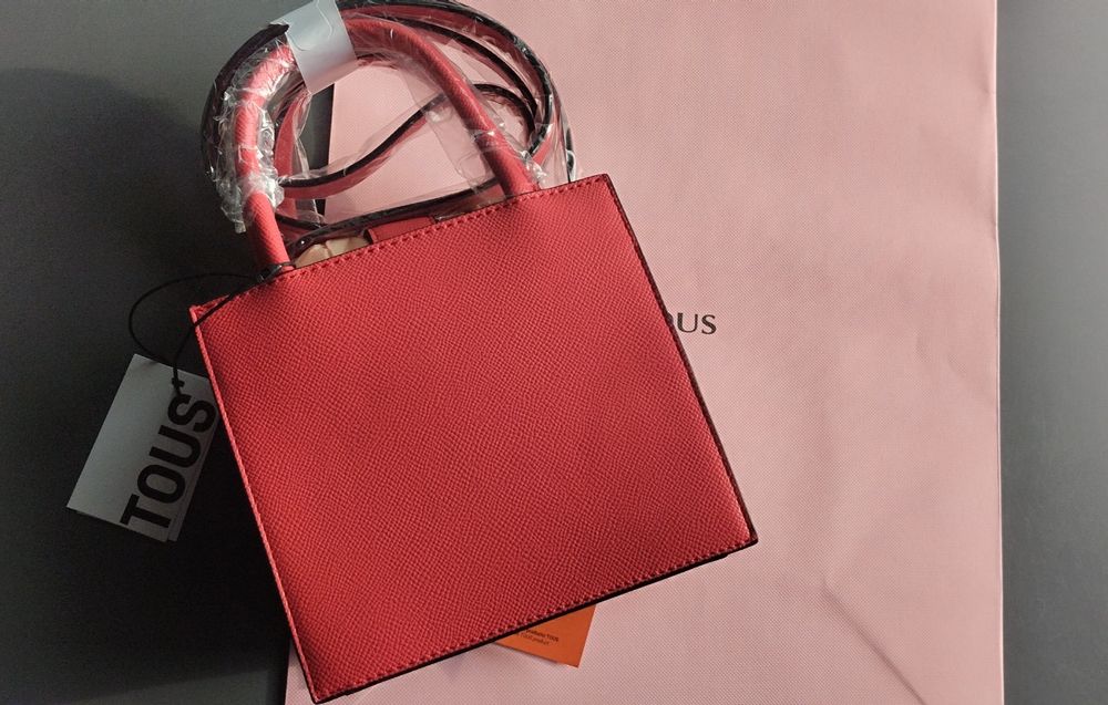 Tous POP Brenda Cube mini torebka czerwona z misiem+certyfikat