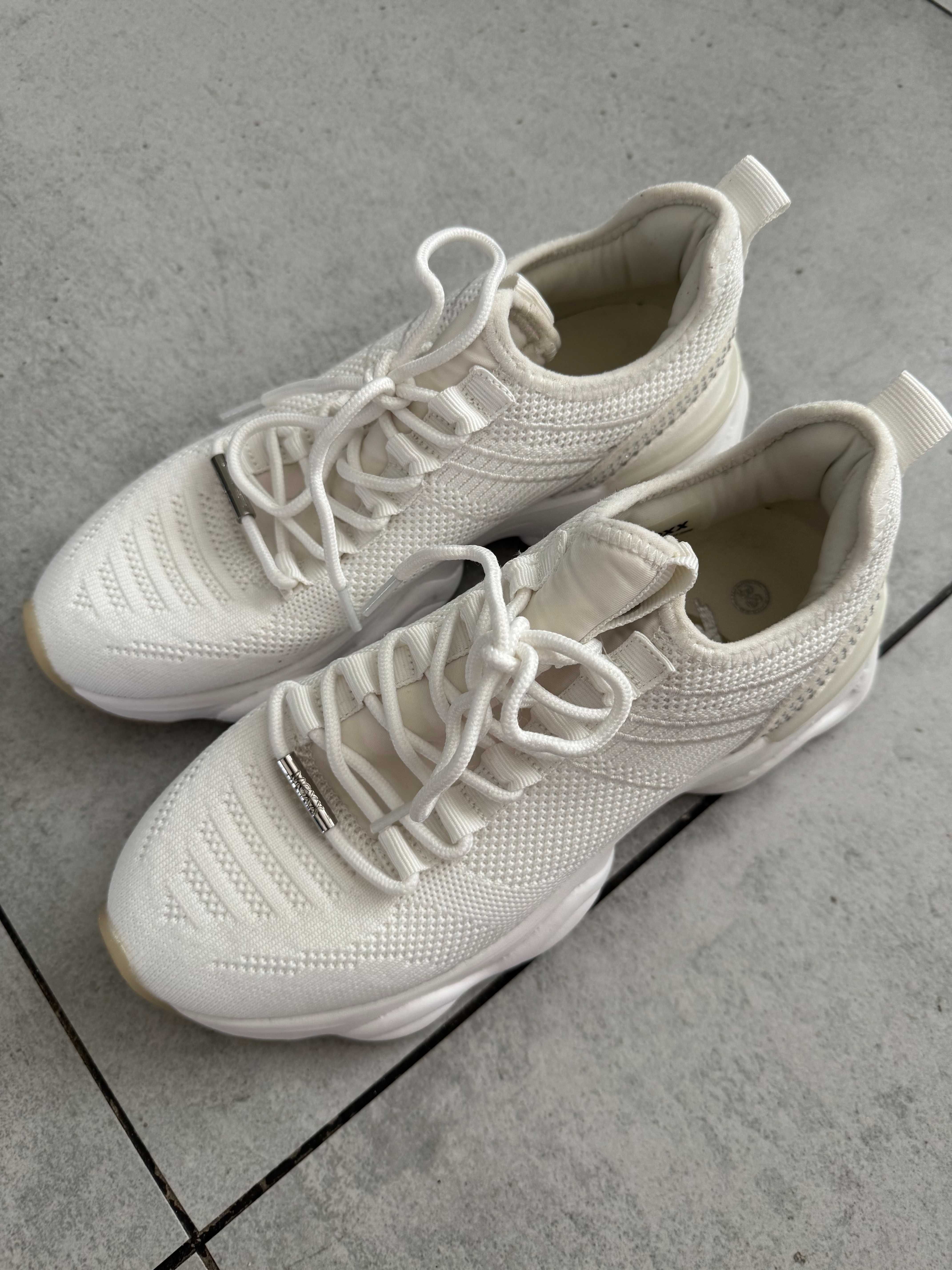 Sneakersy adidasy Mexx roz. 38 w kolorze bieli z cyrkoniami CCC