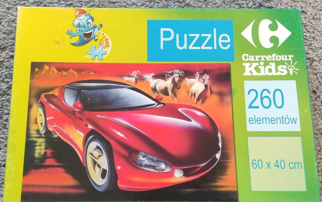 puzzle dla chłopców, 260 elementów, 60x40 cm po ułożeniu, duże!