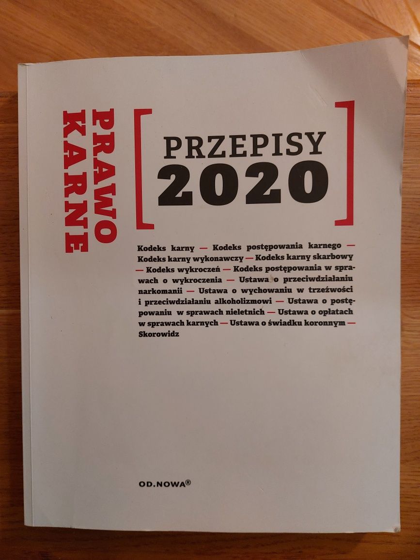 Przepisy 2020 Prawo Karne