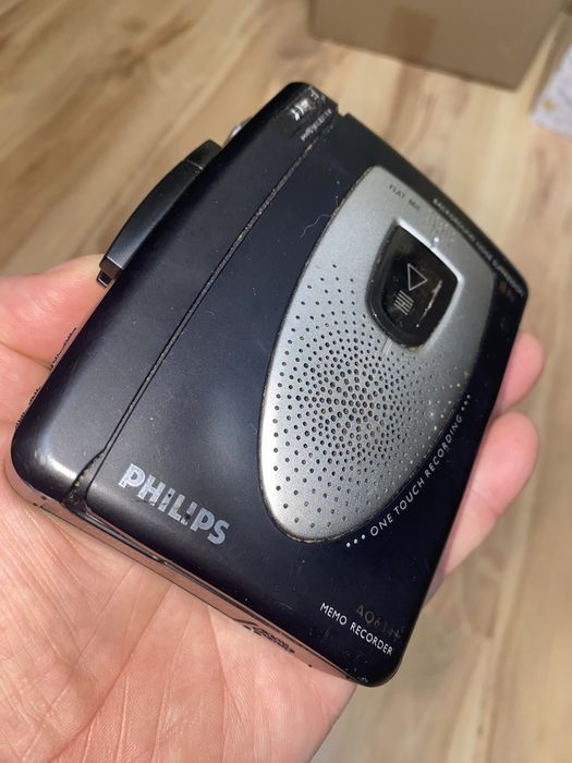 Dyktafon kasetowy Philips AQ6340 Memo Recorder - po serwisie, sprawny.