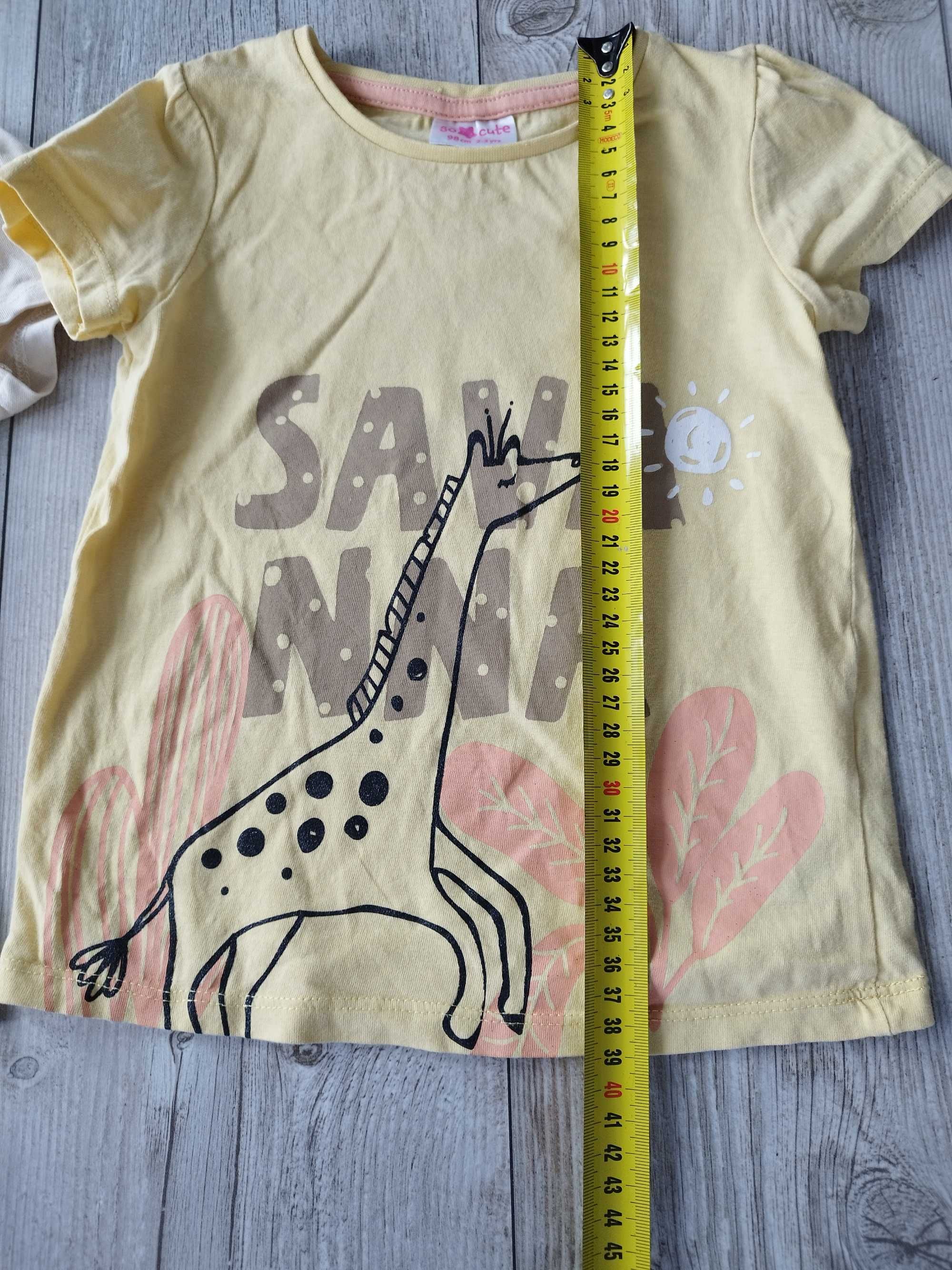 T shirt 98cm, koszulka dla dziewczynki, lato, krótki rękaw,