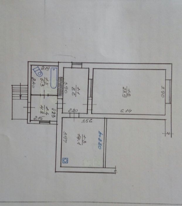 Продается квартира на 1 этаже котеджа