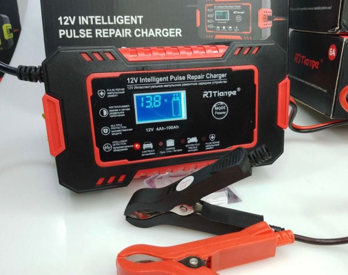 Car Battery Charger 12V 6A Pulse Repair