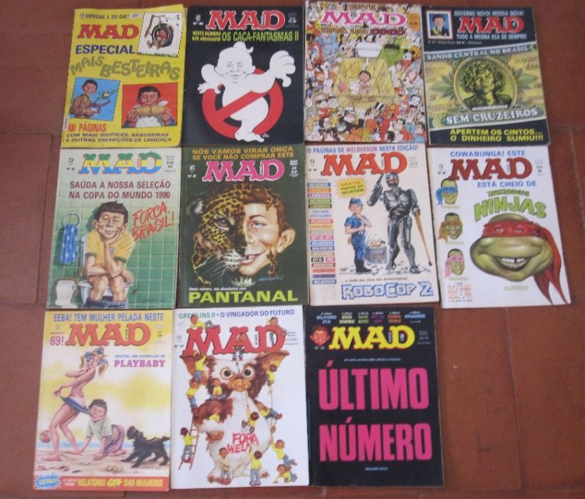 Revistas MAD brasileiras anos 80,90