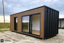 Domek modułowy / pawilon biurowy 7.4m x 3.2m