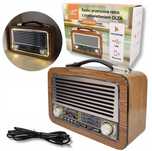 Radio przenośne OLZA LTC Retro z podświetleniem FM/AM/SW USB Bluetooth