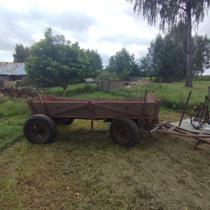 Wóz oryginalny Orneta z hamulcem ciągnikowy bryczka konna hobby