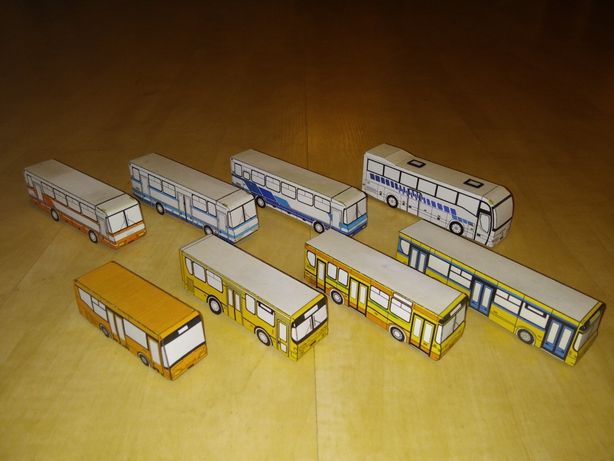 Modele kartonowe autobus 1:100 Autosan
