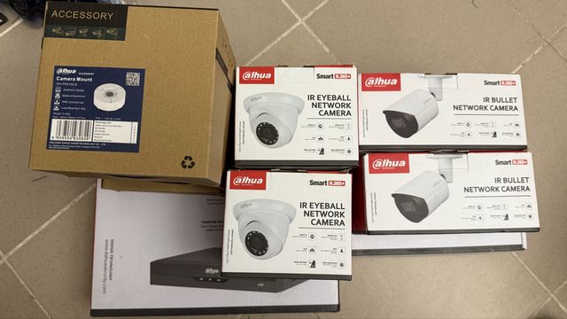 Zestaw do Monitoringu IP 4 kamery  Dahua – Kompletny System do montażu