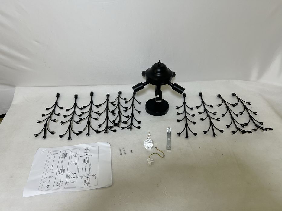 Lampa elektryczna wisząca żyrandol metalowy lampy