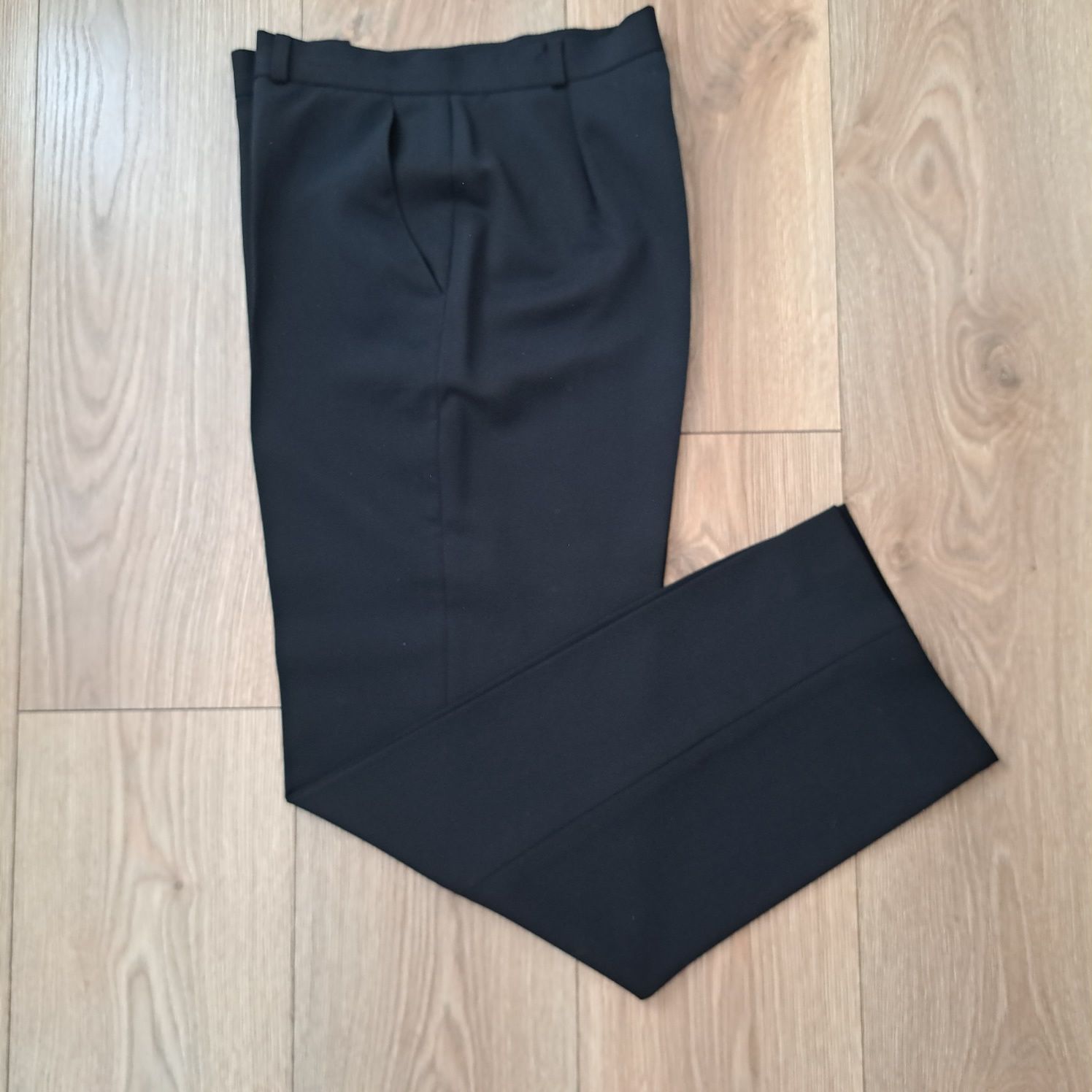 Spodnie szerokie 36 S czarne  eleganckie
