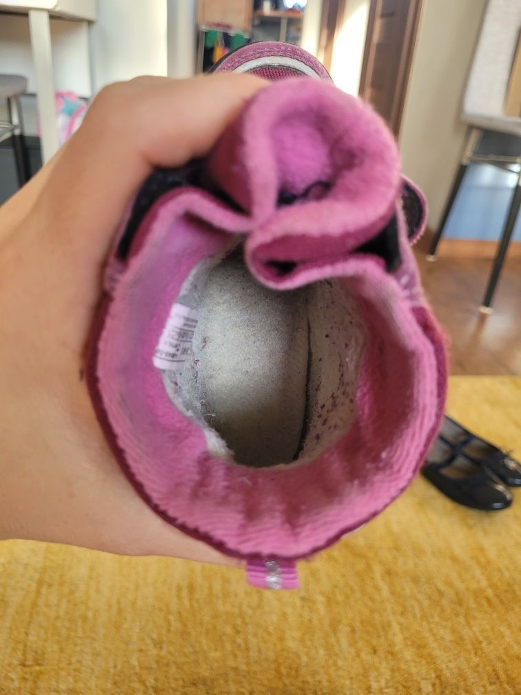 Buty zimowe husky superfit ciemny róż gore-tex r28