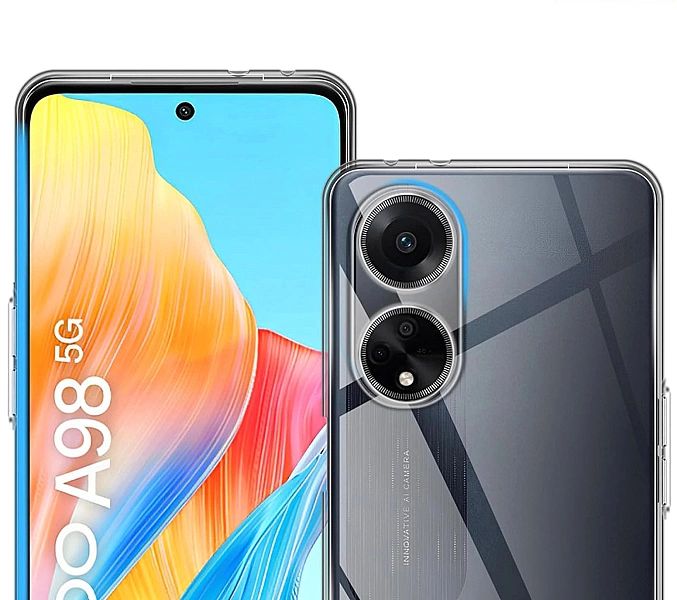Etui Clear Case 2mm Transparentne do Oppo A98/5G