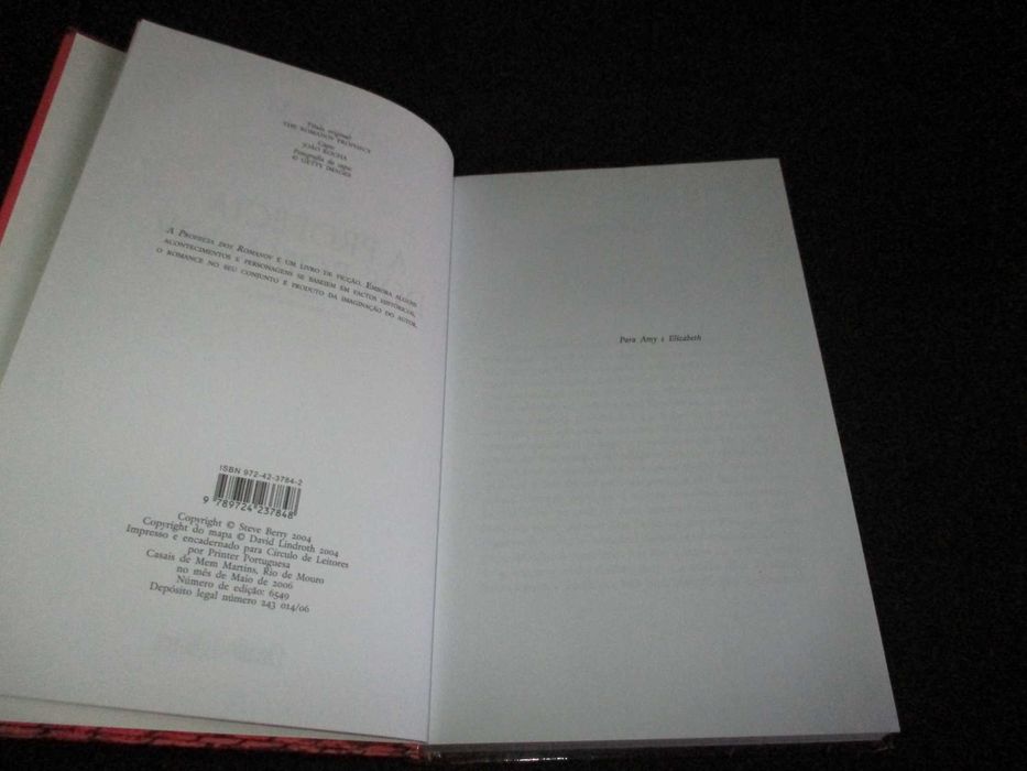 Livro A Profecia dos Romanov Steve Berry