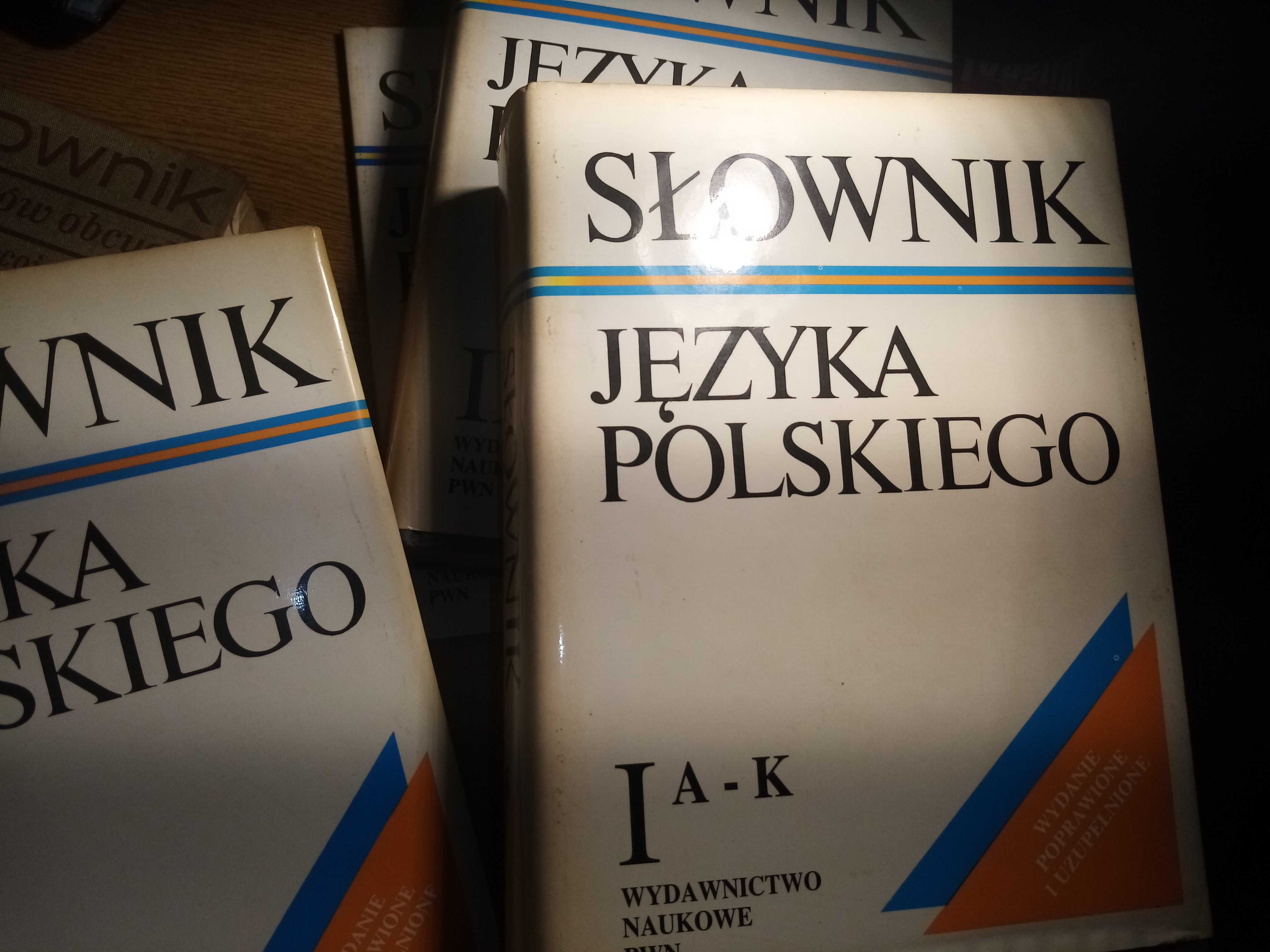 słownik języka polskiego, zabytek, 1992, 3 tomy i supl.