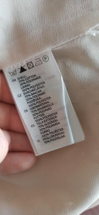 Sg Piękna jasna koronkowa sukienka 36 , 38 S H&M sukienka damska 36 ,