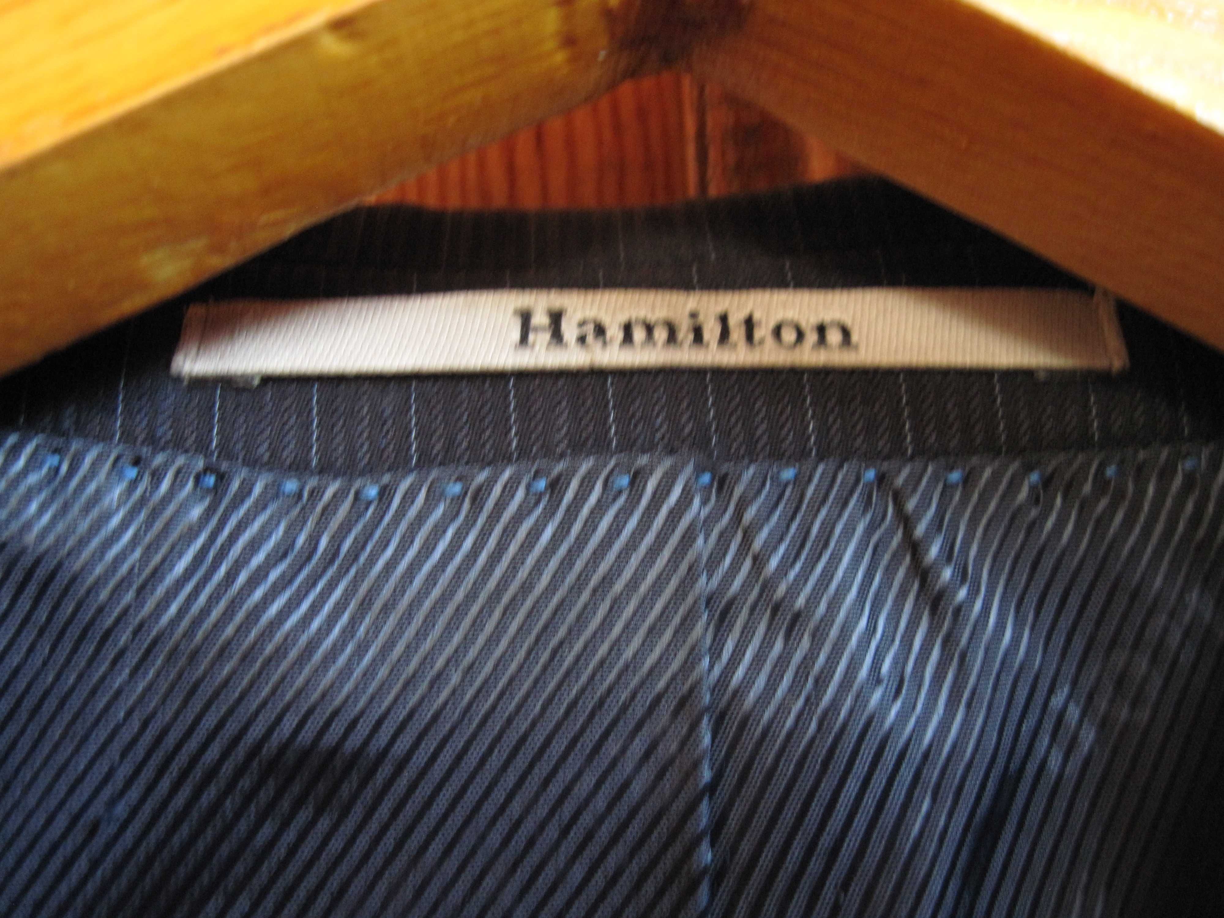 Пиджак мужской тёмно-серый в полоску Hamilton