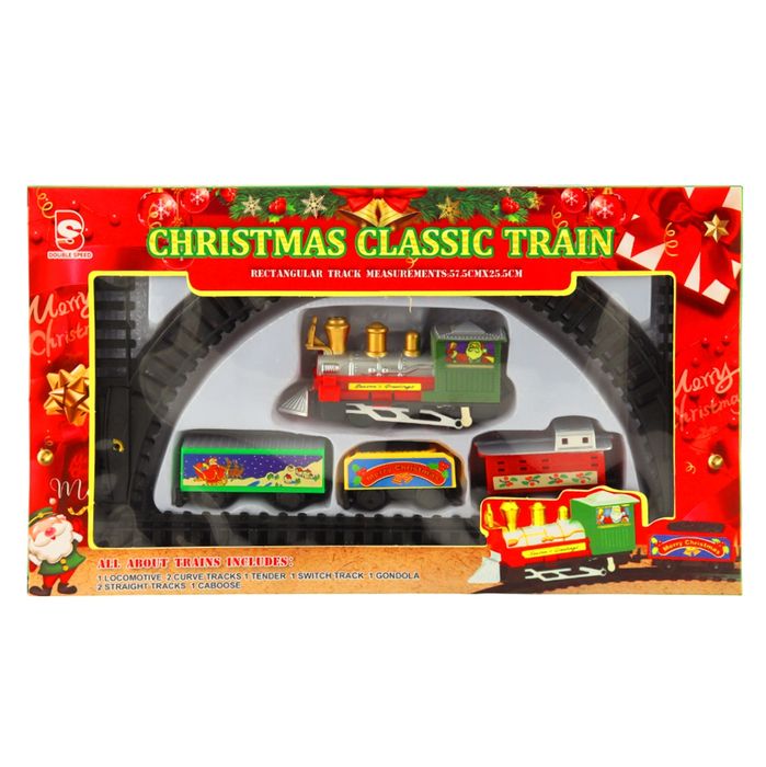 Набір іграшковий "Різдвяний Потяг із залізницею"