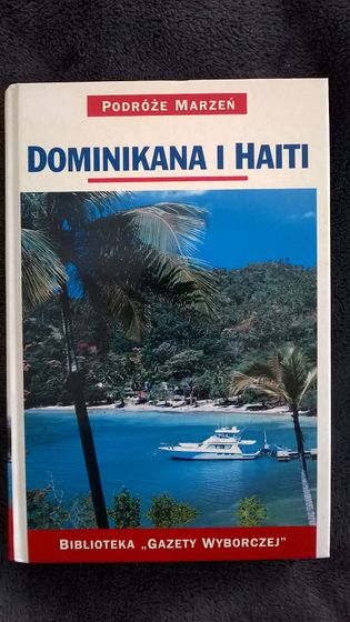 Dominikana i Haiti, mapa, folder, wachlarz, długopis
