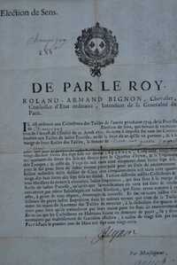 De Par Le Roy Roland - Armand Bignon (documento 1723)
