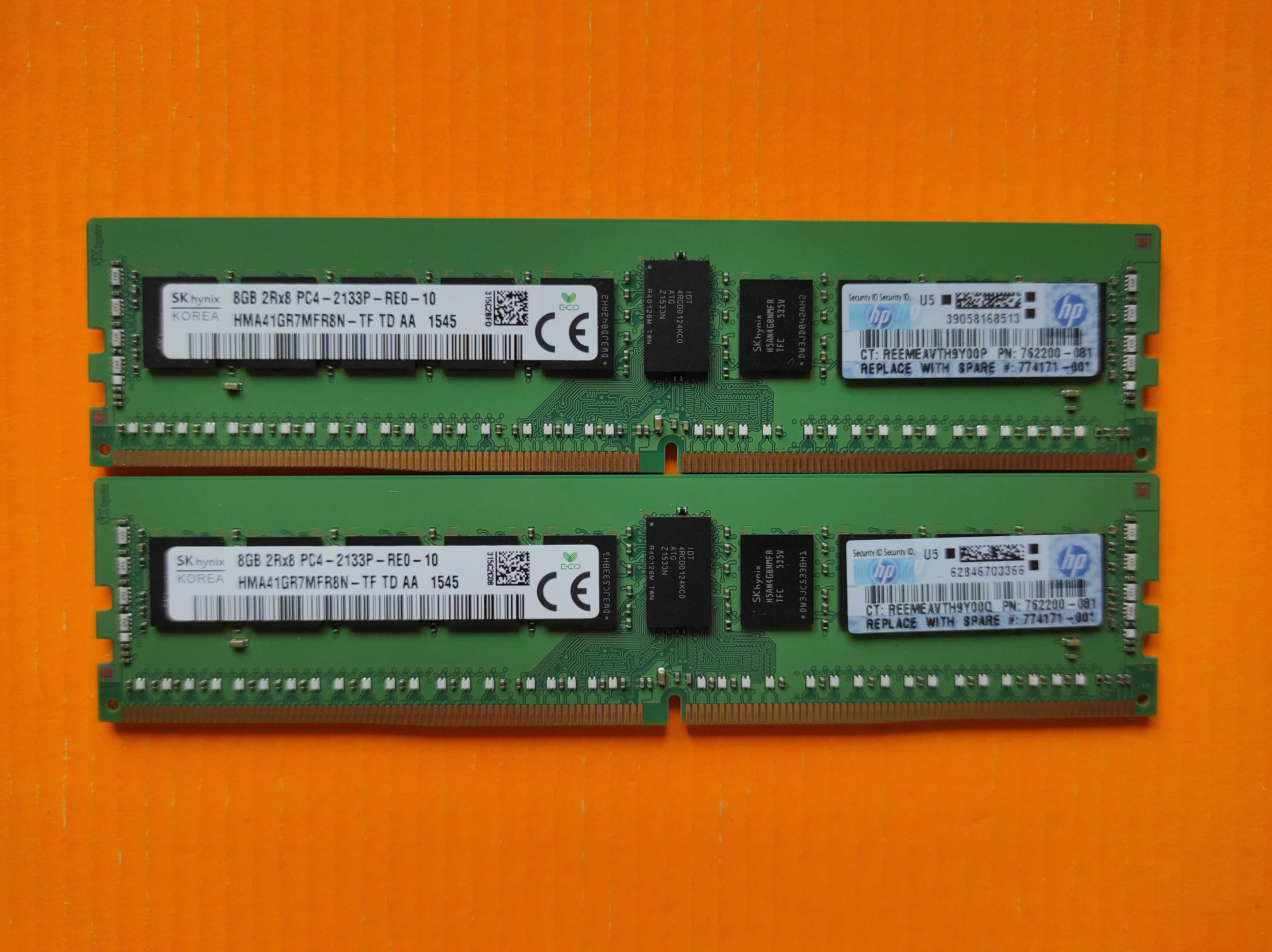 SK hynix 8GB ECC DDR4 2133 PC4-17000R Reg серверная