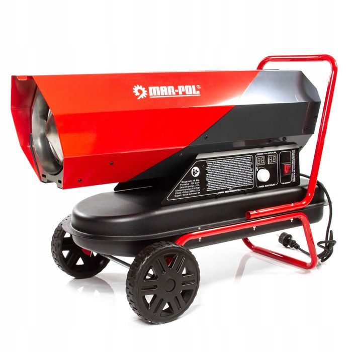 NAGRZEWNICA OLEJOWA 40 kW Spalinowa Dmuchawa + Termostat  LCD