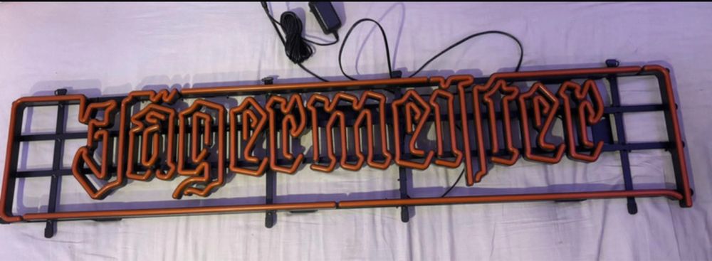 Neon led duży napisa jägermeister ze ściemniaczem 125 cm