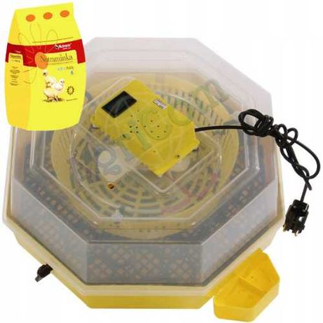 Półautomatyczny inkubator wylęgarka klujnik taca na 41/60 jaj+GRATISY