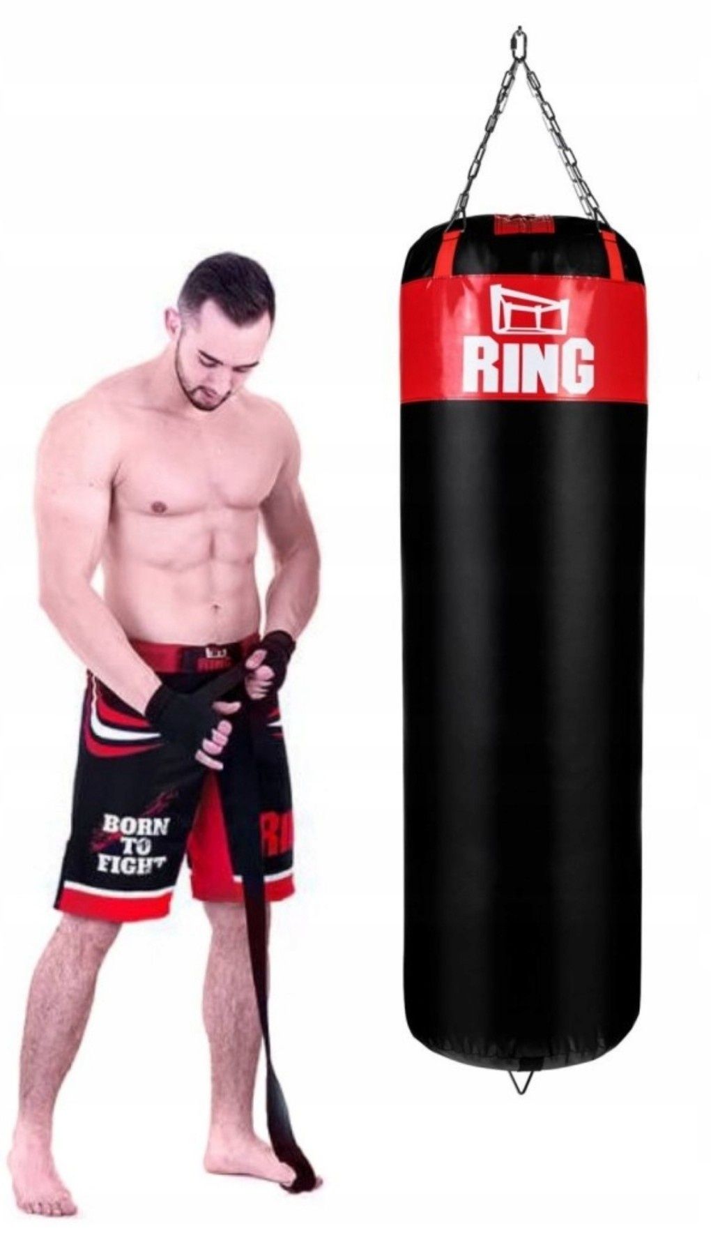 Worek treningowy bokserski Kolos 150x45cm 50kg Nowy okazja
