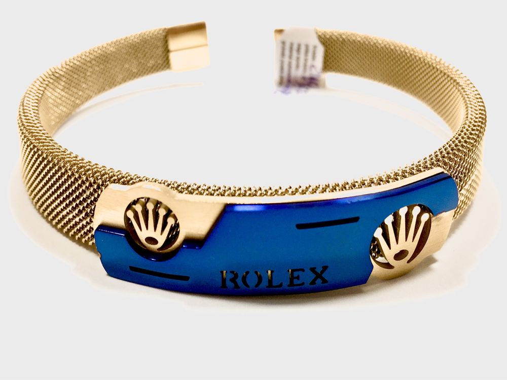 Złota męska bransoleta ROLEX próba585•pozłacana ogniowo 14K