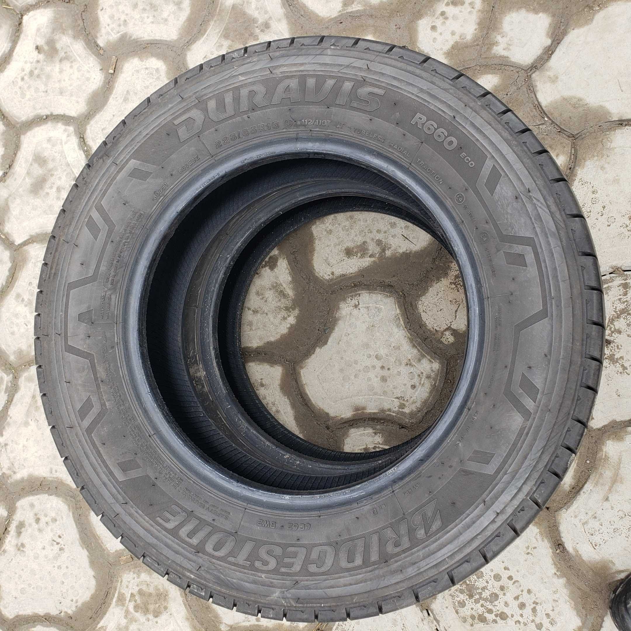 Шини 225/65 R16c Bridgestone (Бріджестони) 150$/2шт. літня резина