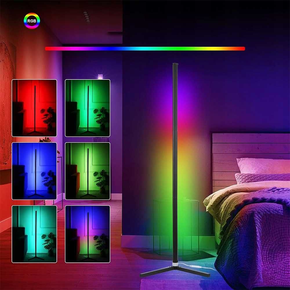 Lampa Podłogowa LED RGB x2 – Pilotem i Aplikacją-NOWA!!!