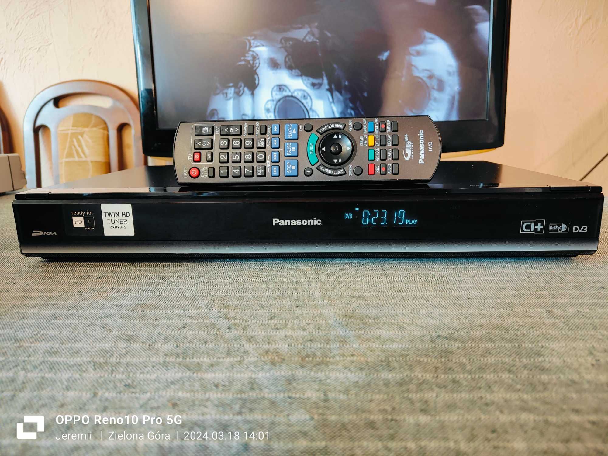 PANASONIC Sprawne Nagrywarki DVD HDD DMR-EX93C/EH695/XS400 FHD Piloty!