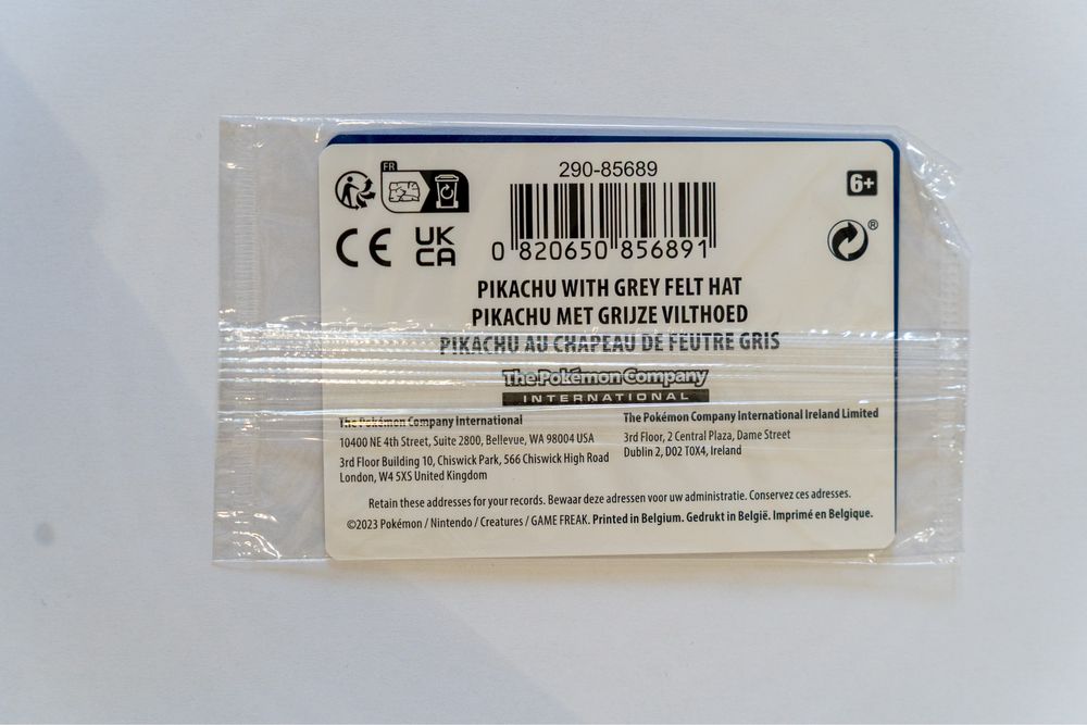 Pika-Portrait Pikachu with grey felt hat