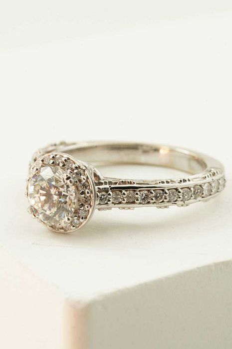 Złoty pierścionek 14K Brylanty 1.22ct