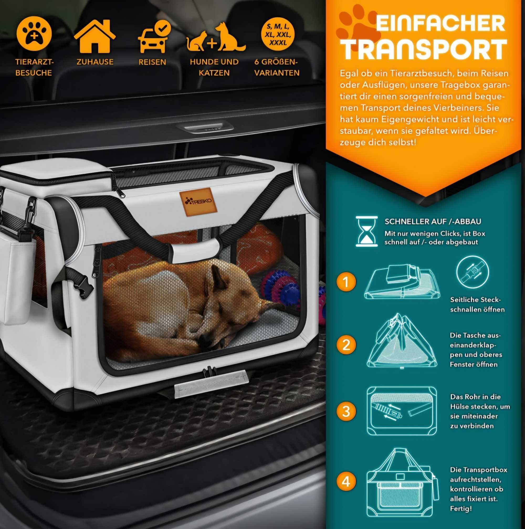 Transporter torba dla psa kota szara roz.S 50x34x34cm mata do lizania