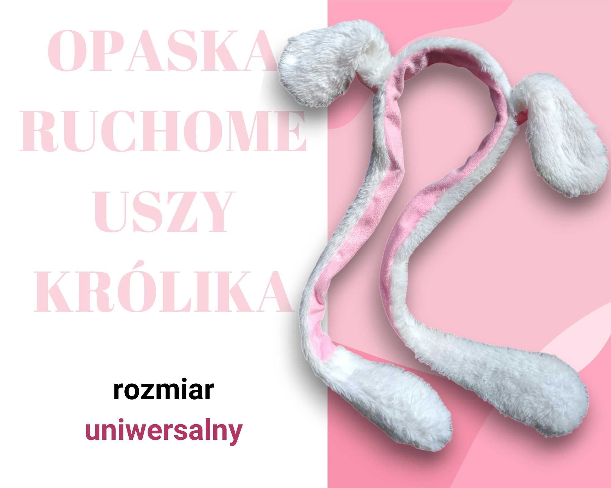 opaska ruchome uszy królicze
