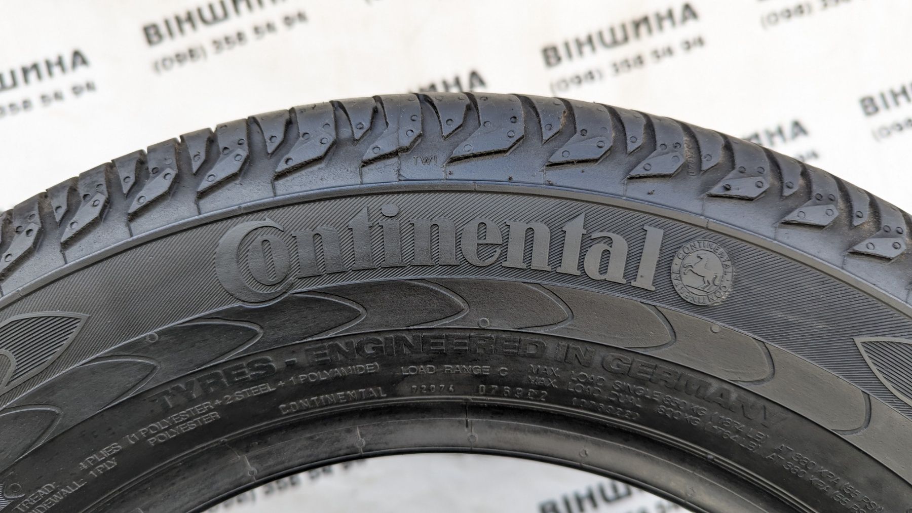 Шини 205/65 R 15C Continental Vanco 2. Літо пара. Колеса склад.