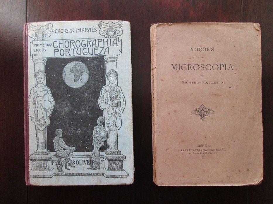 Livros Estudo Antigos - Chorographia e Microscopia