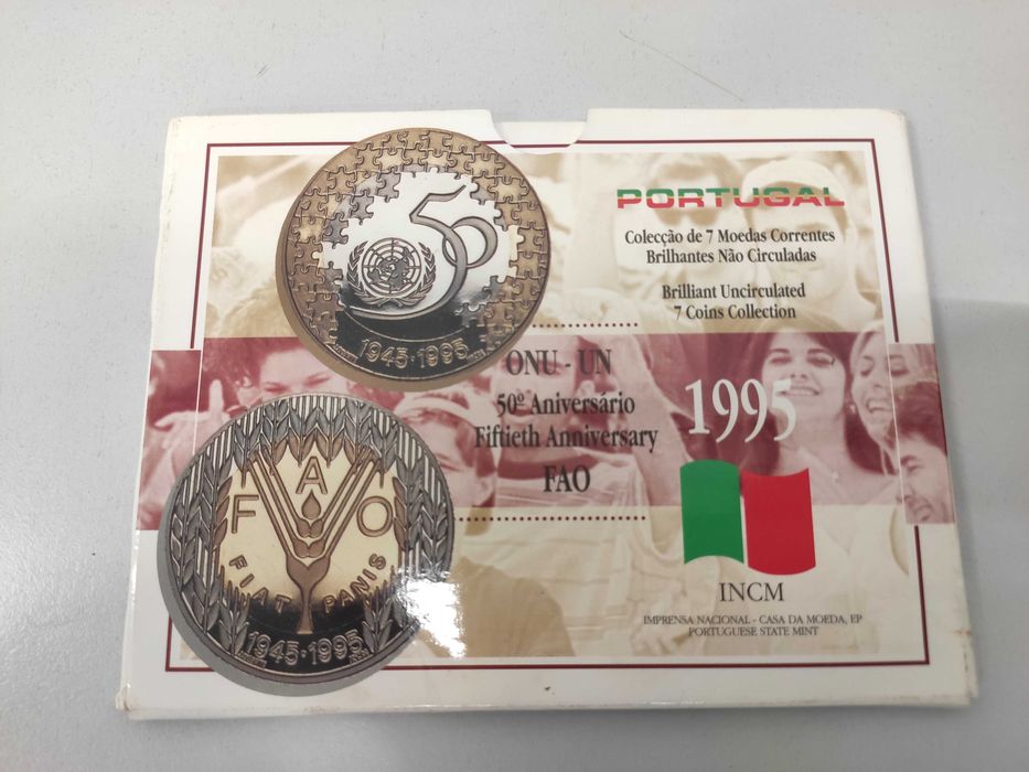 Moedas Escudos em carteira BNC 1995