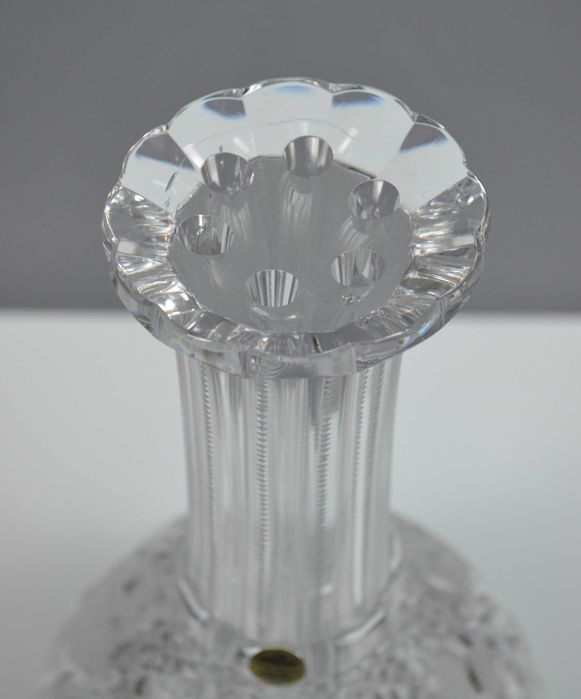 Decantador de cristal cortado à mão com seis compartimentos