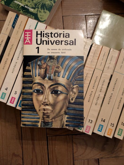 História universal livros antigos