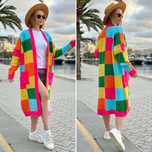 KARDIGAN damski patchwork nowość Sploty