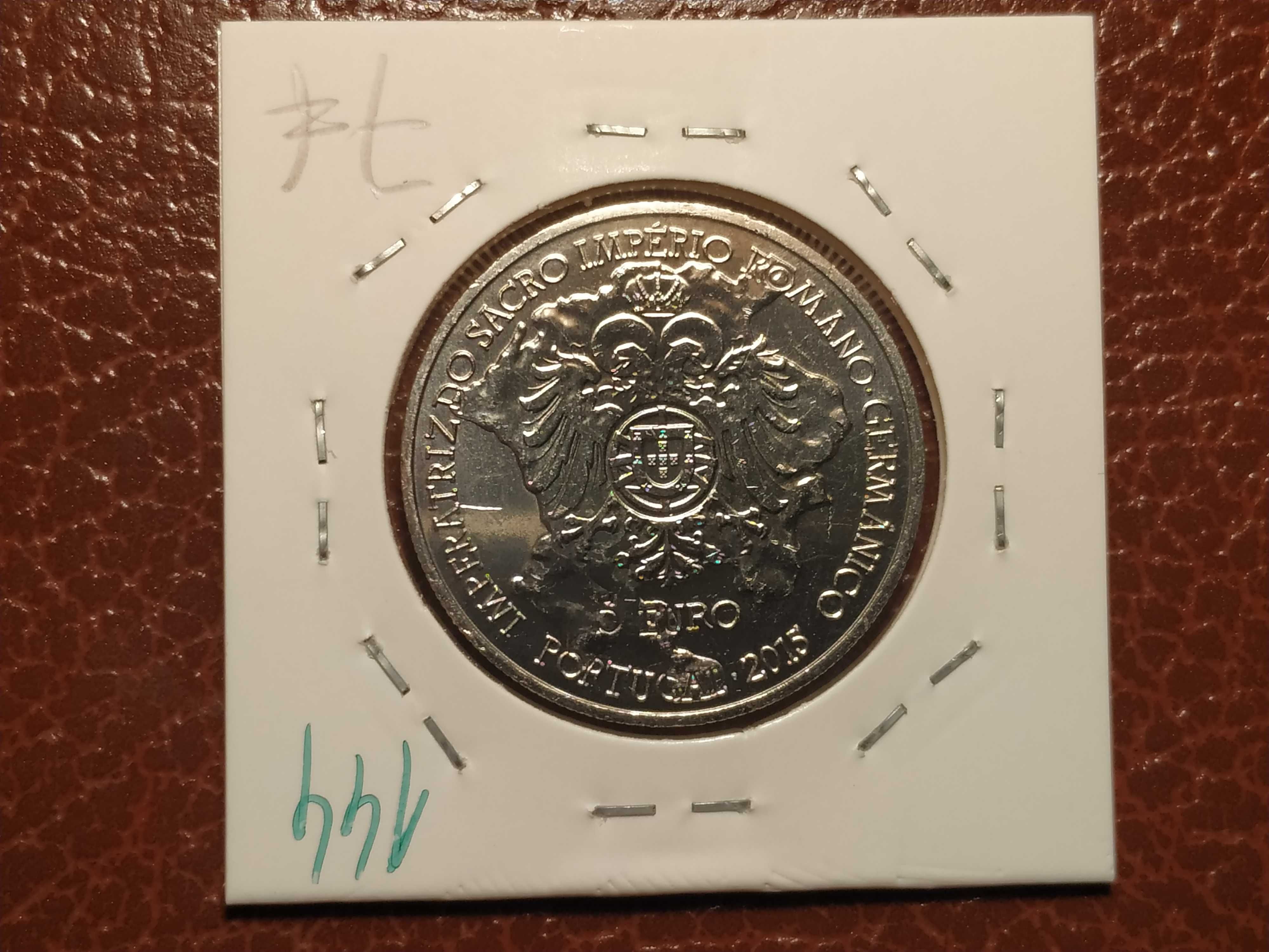 144 moeda Portuguesa de 5 euro de 2015 D. Isabel
